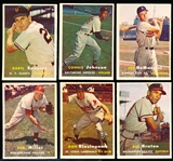 1957 Topps Baseball- 6 Diff