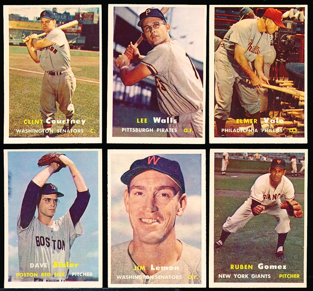1957 Topps Baseball- 6 Diff