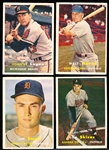 1957 Topps Baseball- 4 Diff