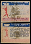1959 Fleer Bb “Ted Williams”- 2 Diff