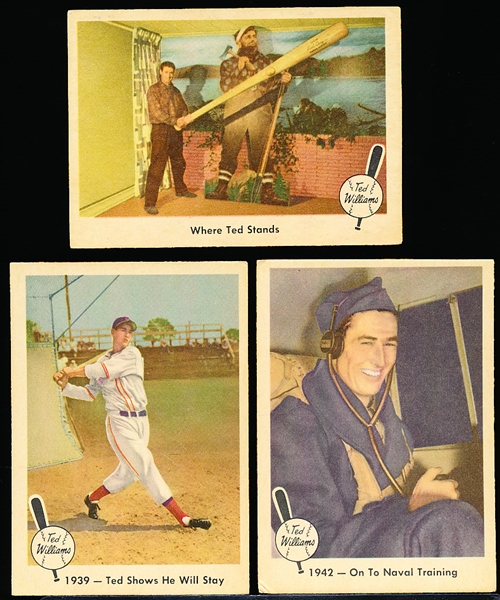 1959 Fleer Bb “Ted Williams”- 3 Diff