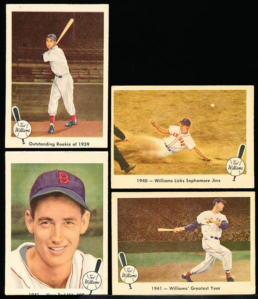 1959 Fleer Bb “Ted Williams”- 4 Diff