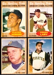 1962 Topps Baseball- 4 Diff