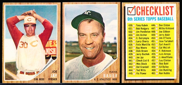 1962 Topps Baseball- 20 Diff