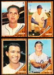 1962 Topps Baseball- 4 Diff Hi#’s