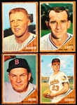 1962 Topps Baseball- 4 Diff Hi#’s