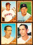 1962 Topps Baseball- 4 Diff Hi#’s