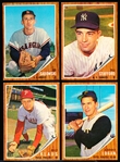 1962 Topps Baseball- 4 Diff Hi#’s