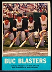 1963 Topps Baseball- #18 Buc Blasters (Clemente)