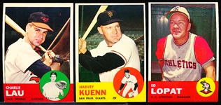 1963 Topps Baseball- 20 Diff
