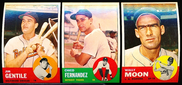 1963 Topps Baseball- 16 Diff