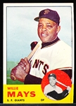 1963 Topps Baseball- #300 Willie Mays, Giants