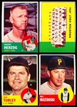 1963 Topps Baseball- 4 Diff