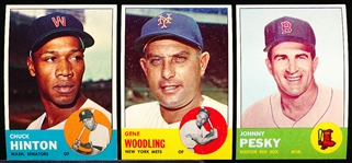 1963 Topps Baseball- 16 Diff