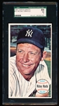 1964 Topps Bb Giants- #25 Mickey Mantle, Yankees- SGC 84 (NM 7)