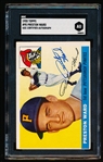 Autographed 1955 Topps Baseball- #95 Preston Ward, Pirates- SGC Certified & Encapsulated