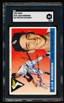 Autographed 1955 Topps Baseball- #104 Jack Harshman, White Sox- SGC Certified & Encapsulated