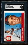 Autographed 1955 Topps Baseball- #105 Chuck Diering, Orioles- SGC Certified & Encapsulated