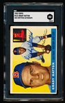 Autographed 1955 Topps Baseball- #131 Grady Hatton, Boston Red Sox- SGC Certified & Encapsulated