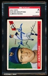 Autographed 1955 Topps Baseball- #144 Joe Amalfitano RC, Giants- SGC Certified & Encapsulated