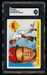 Autographed 1955 Topps Baseball- #157 Bob Miller, Phillies- SGC Certified & Encapsulated