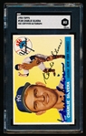 Autographed 1955 Topps Baseball- #188 Charlie Silvera, Yankees- SGC Certified & Encapsulated