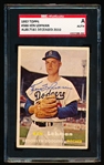 Autographed 1957 Topps Baseball- #366 Ken Lehman, Dodgers- SGC Certified & Encapsulated