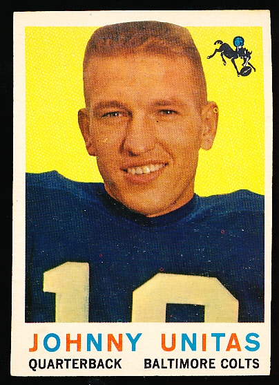 1959 Topps Fb- #1 John Unitas, Colts