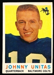 1959 Topps Fb- #1 John Unitas, Colts