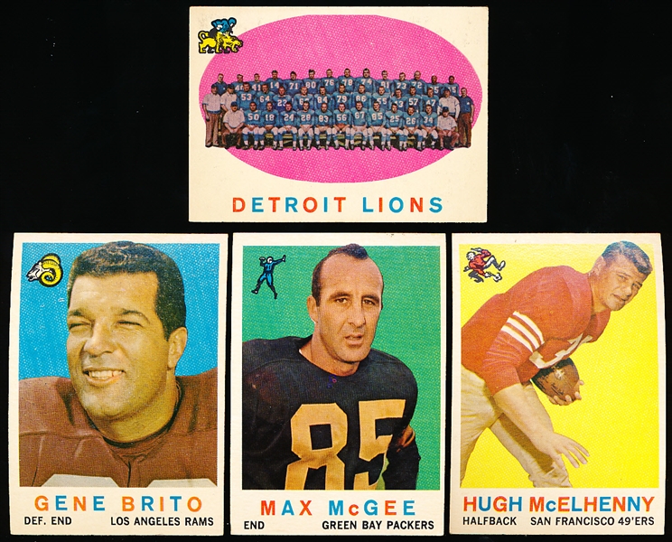 1959 Topps Fb- 4 Diff