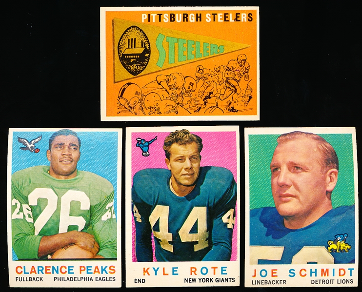 1959 Topps Fb- 4 Diff