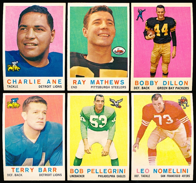 1959 Topps Fb- 6 Diff