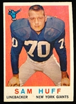1959 Topps Fb- #51 Sam Huff RC, Giants