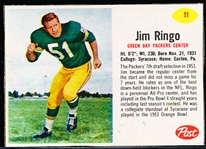 1962 Post Cereal Fb- #11 Jim Ringo, Packers
