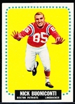 1964 Topps Fb- #3 Nick Buoniconti, Patriots