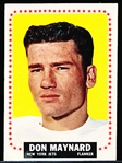 1964 Topps Fb- #121 Don Maynard, Jets