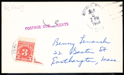 Autographed September 2, 1960 Vic Wertz Boston Red Sox MLB Sepia Postcard