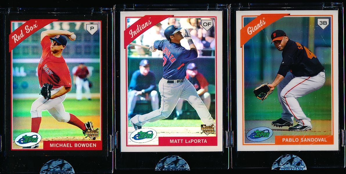 2009 ETopps MLB- 3 Diff. Cards