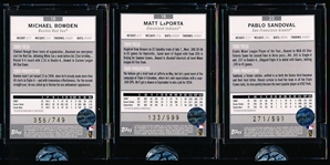 2009 ETopps MLB- 3 Diff. Cards