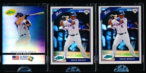 2009 ETopps MLB- 3 Diff. David Wright Cards