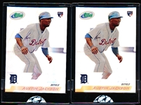 2010 ETopps MLB #4 Austin Jackson, Tigers- 2 Cards