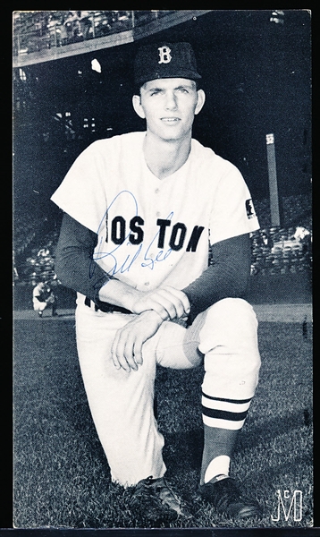 Autographed Bill Lee J. D. McCarthy Boston Red Sox MLB B/W Postcard