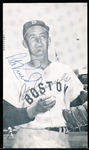 Autographed Pete Runnels J. D. McCarthy Boston Red Sox MLB B/W Postcard