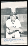 Autographed Don Zimmer J. D. McCarthy Boston Red Sox MLB B/W Postcard