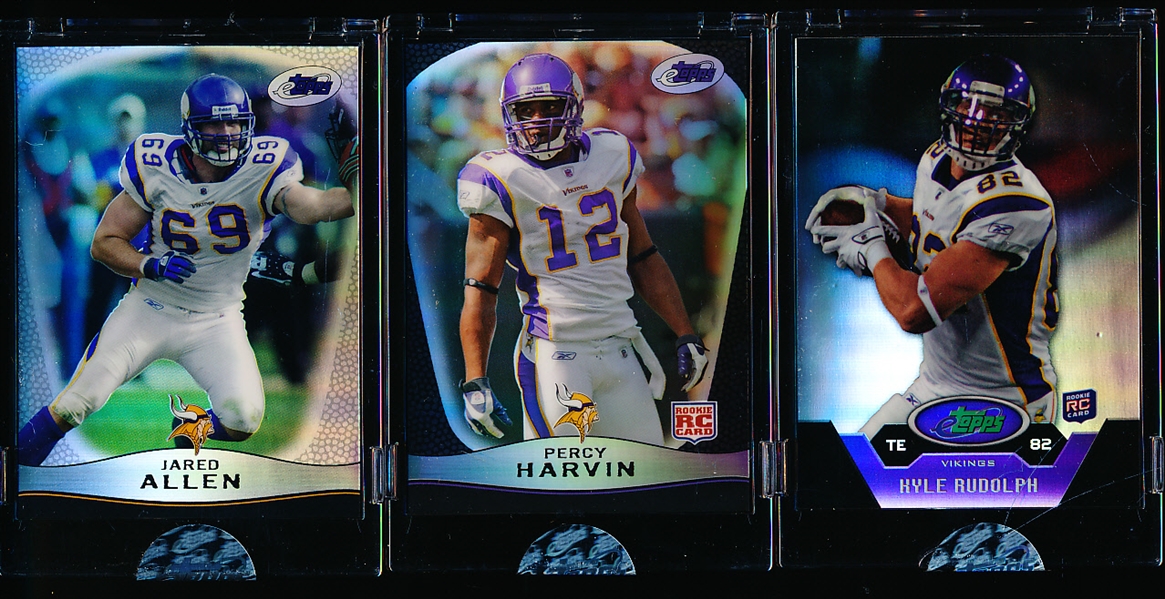 2009-11 ETopps NFL- 3 Diff. Minnesota Vikings