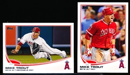 2013 Topps Bsbl.- 2 Diff. Mike Trout Cards