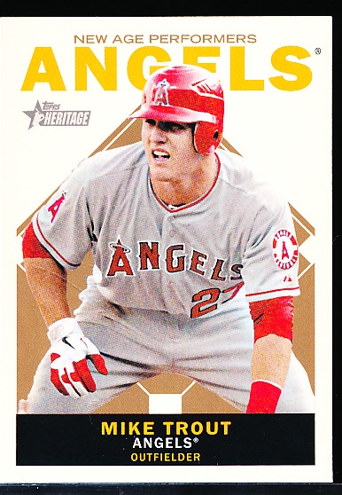 2013 Topps Heritage Bsbl. “New Age Performers” #NAP-MT Mike Trout
