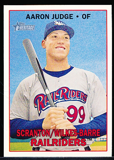 2016 Topps Heritage Bsbl. #210 Aaron Judge, Scranton/Wilkes-Barre