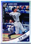 2018 Donruss Bsbl. “Silver Foil” #148 Aaron Judge- #58/500.