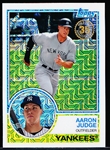 2018 Topps Chrome Bsbl. “1983 Style- 35th Anniversary Silver Pack Refractor” #13 Aaron Judge